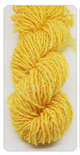 Hand knitted medium thick acrylic thread