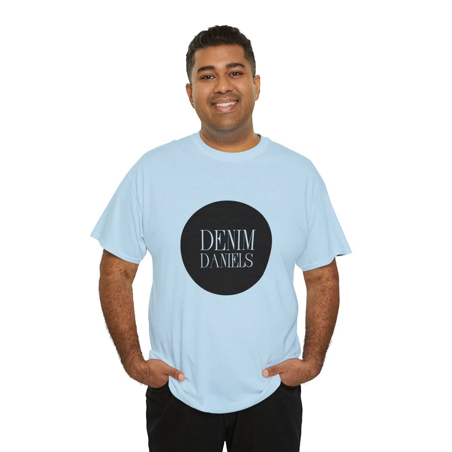 Camiseta de algodón grueso con logo de Denim Daniels