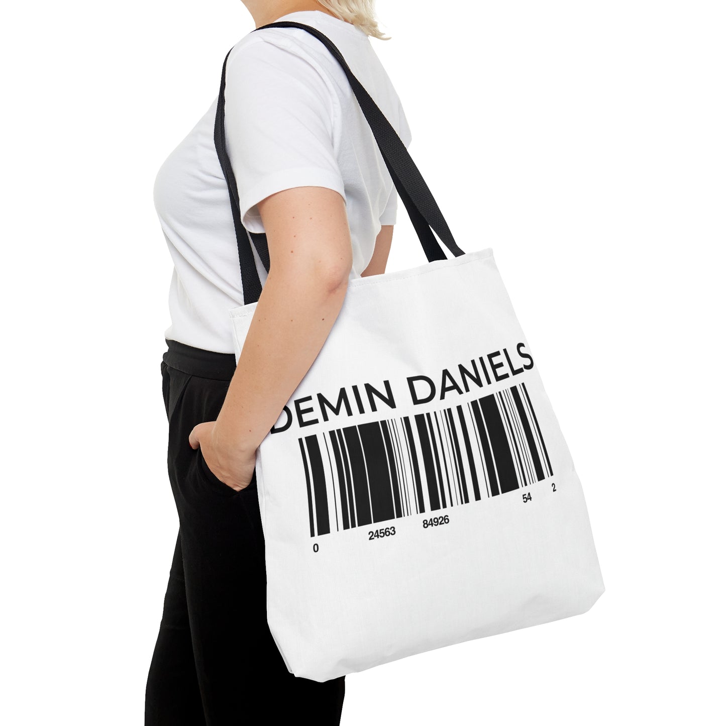 Demin Daniels Barcode Tote Bag