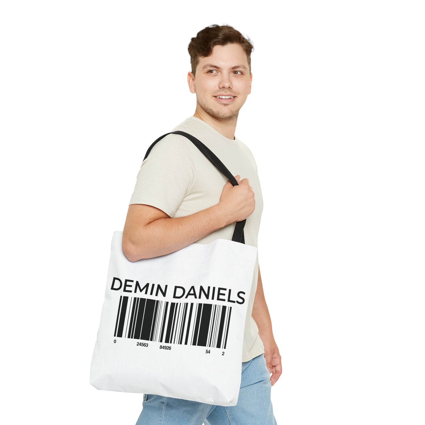 Demin Daniels Barcode Tote Bag