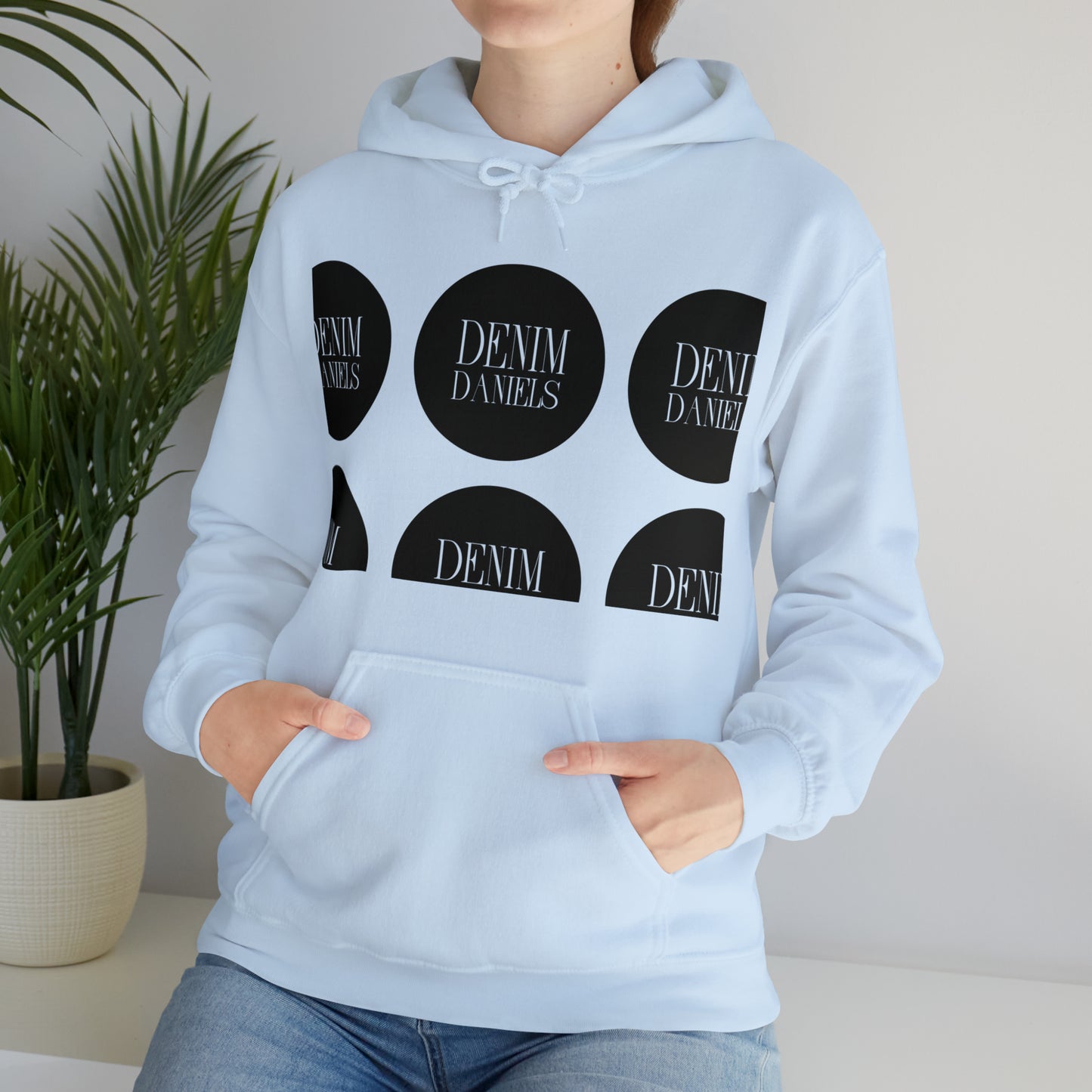 Demin Daniels Logo Hooded Sweatshirt