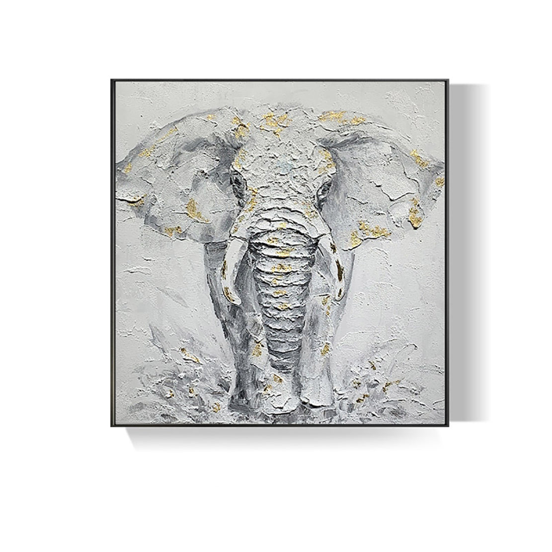 Black and White Fabric Elephant Airplane Wall Decor