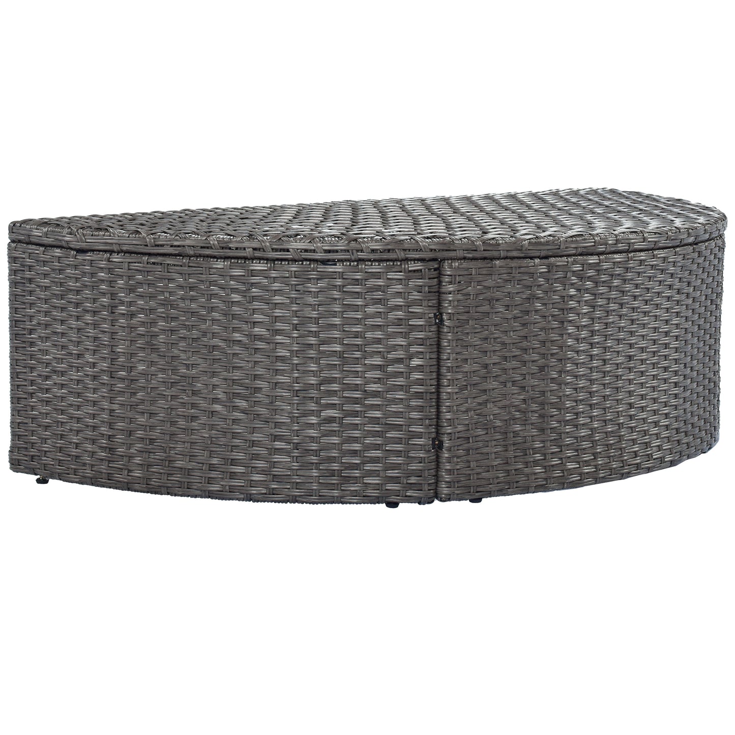 TOPMAX All-Weather PE Wicker Rattan Sofa Set with Side Table for Umbrella-19