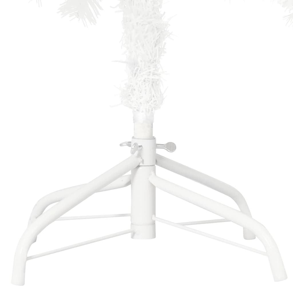 vidaXL Artificial Christmas Tree with Stand White PE Holiday Decor Multi Sizes-10