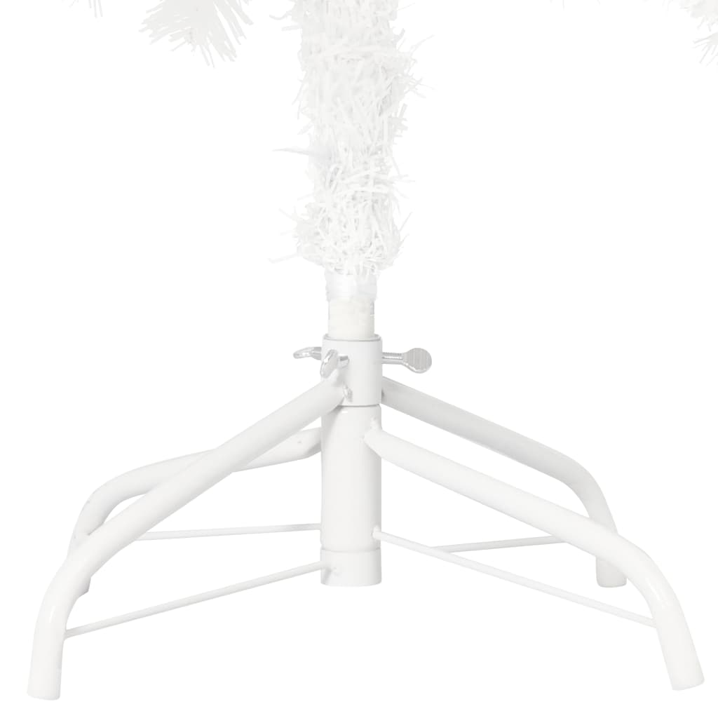 vidaXL Artificial Christmas Tree with Stand White PE Holiday Decor Multi Sizes-22