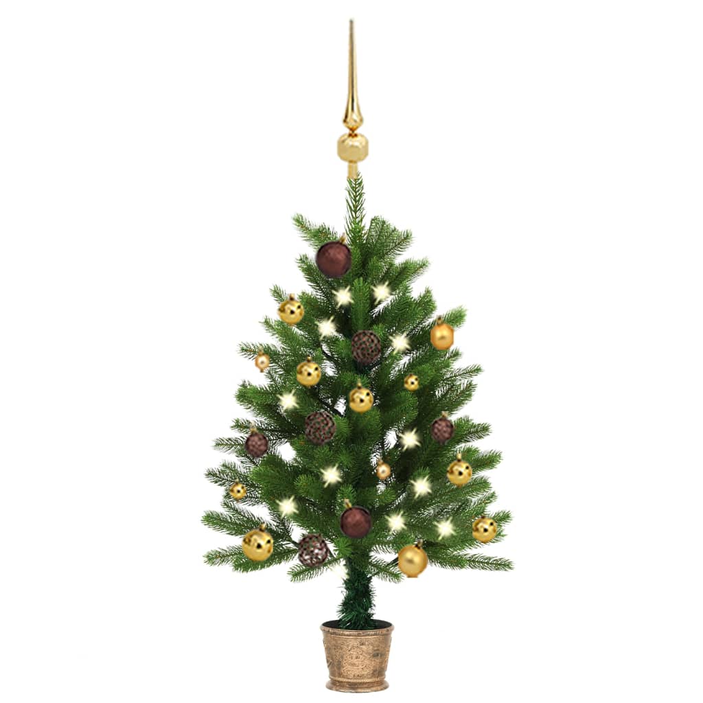 vidaXL Artificial Christmas Tree with LEDs&Ball Set Xmas Multi Colors/Sizes-0