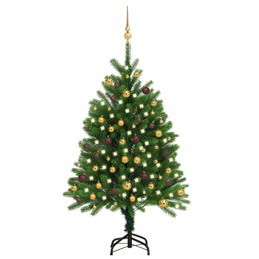 vidaXL Artificial Christmas Tree with LEDs&Ball Set Xmas Multi Colors/Sizes-2