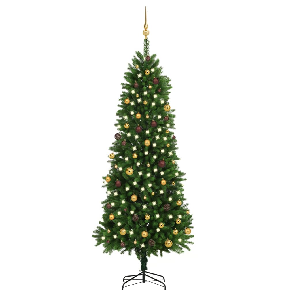 vidaXL Artificial Christmas Tree with LEDs&Ball Set Xmas Multi Colors/Sizes-10