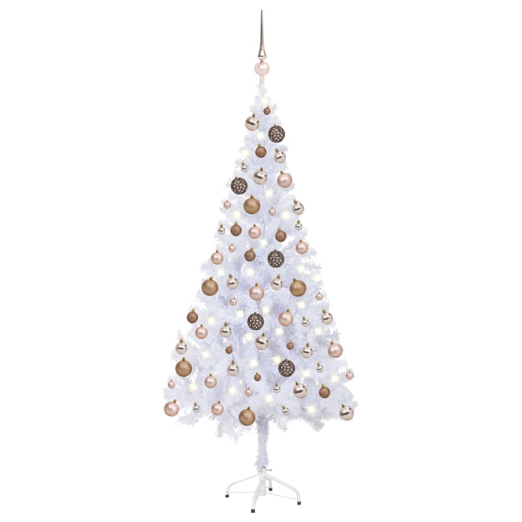 vidaXL Artificial Christmas Tree with LEDs&Ball Set L Multi Colors/Sizes-18