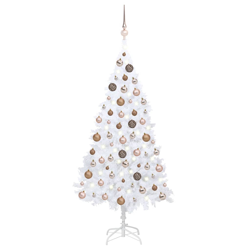 vidaXL Artificial Christmas Tree w/LEDs&Ball Set Decor Multi Colors/Sizes-14