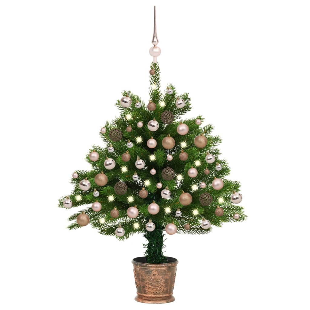 vidaXL Artificial Christmas Tree with LEDs&Ball Set Xmas Multi Colors/Sizes-12