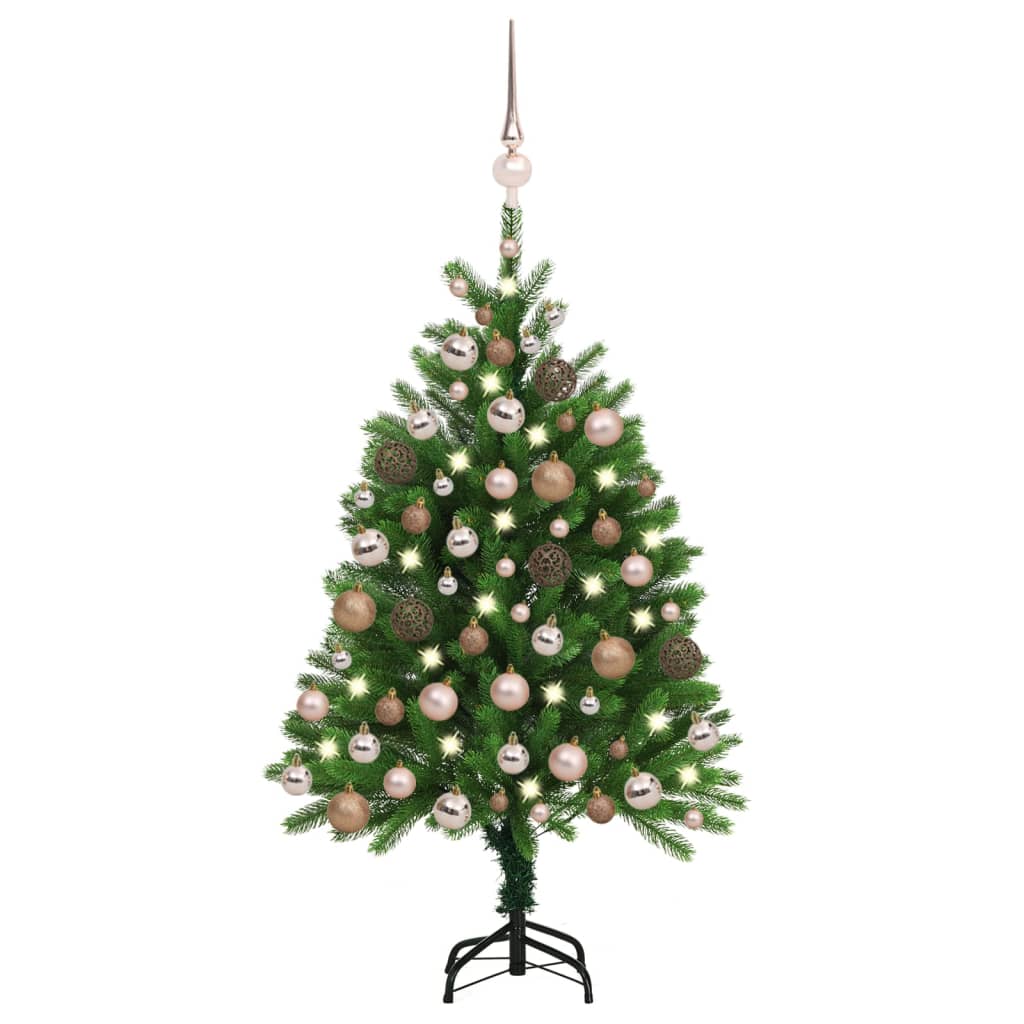 vidaXL Artificial Christmas Tree with LEDs&Ball Set Xmas Multi Colors/Sizes-14