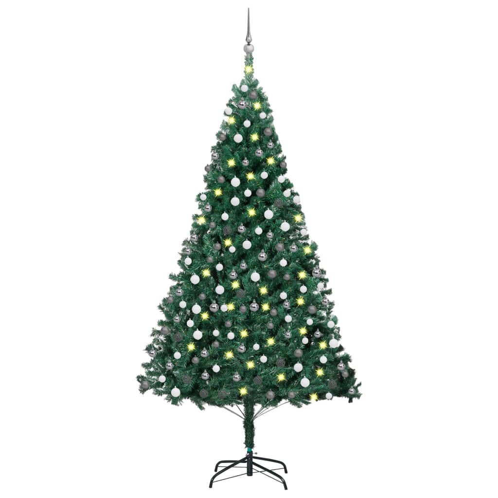 vidaXL Artificial Christmas Tree w/LEDs&Ball Set Decor Multi Colors/Sizes-20