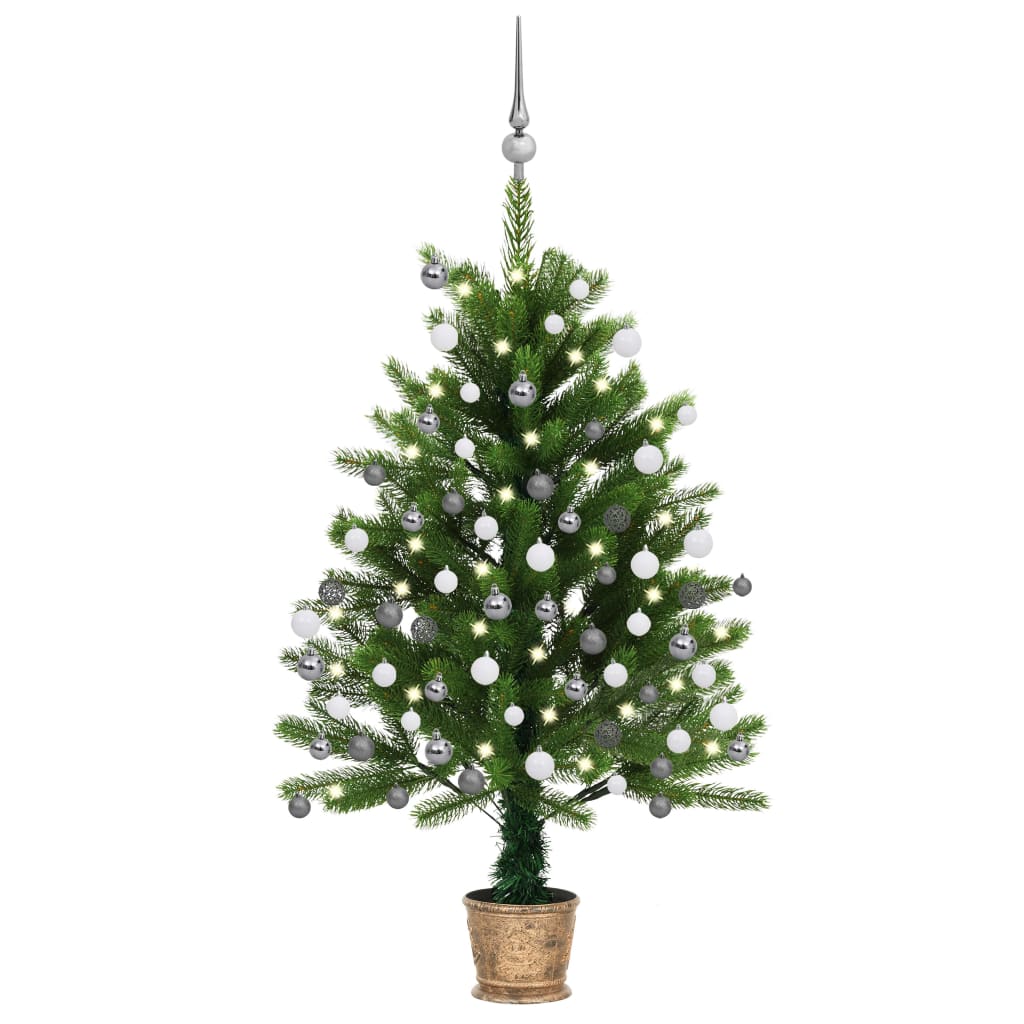 vidaXL Artificial Christmas Tree with LEDs&Ball Set Xmas Multi Colors/Sizes-24