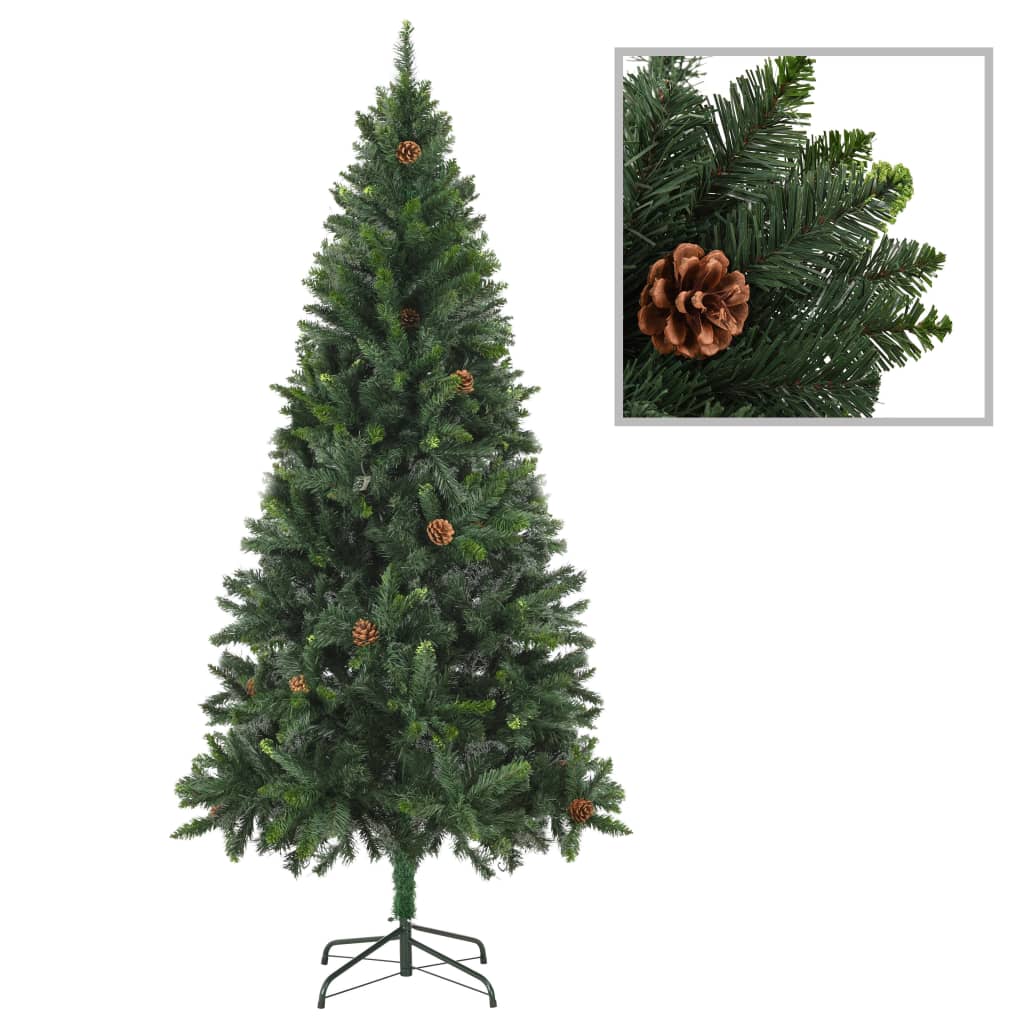 vidaXL Artificial Christmas Tree with LEDs&Ball Set&Pine Multi Colors/Sizes-31