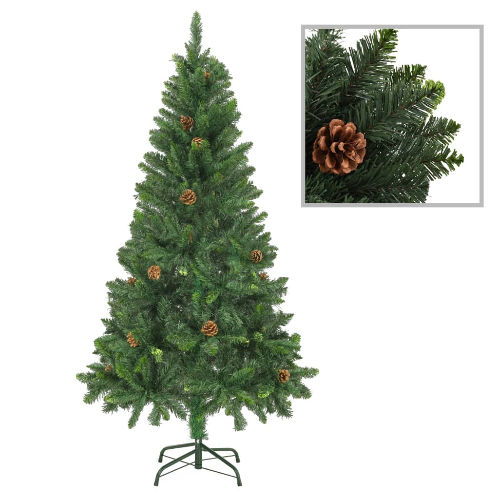 vidaXL Artificial Christmas Tree with LEDs&Ball Set&Pine Multi Colors/Sizes-11