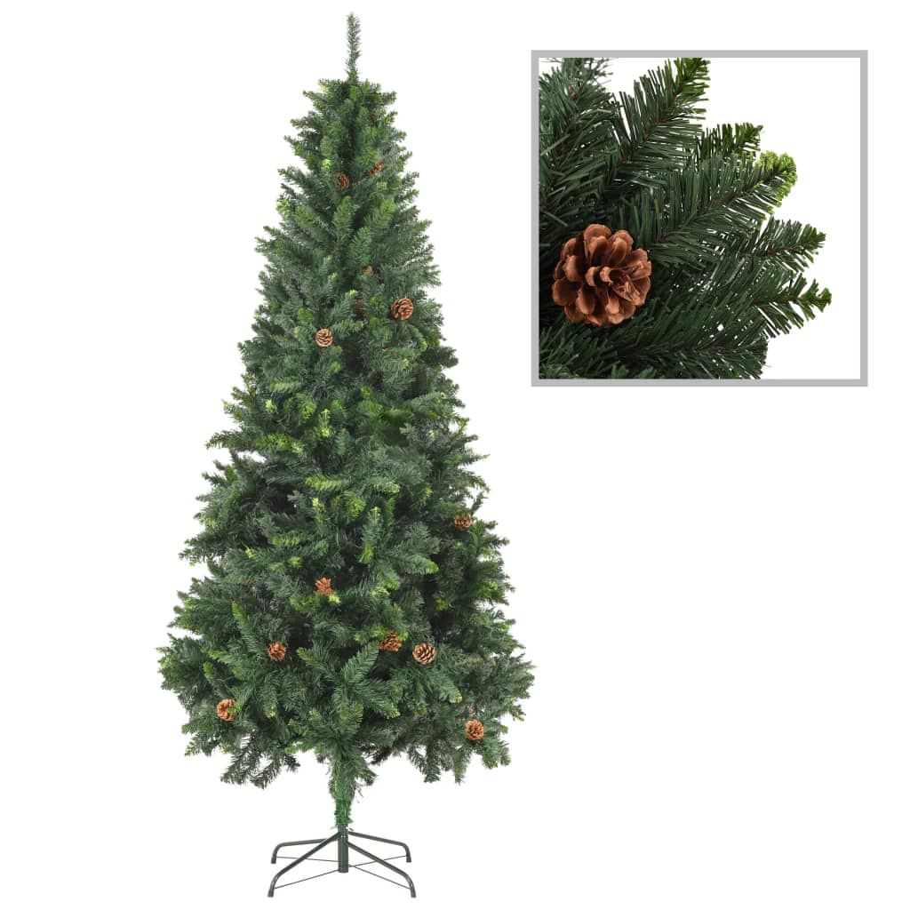 vidaXL Artificial Christmas Tree with LEDs&Ball Set&Pine Multi Colors/Sizes-15