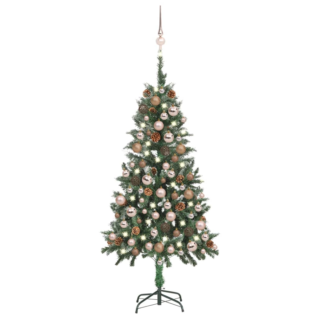 vidaXL Artificial Christmas Tree with LEDs&Ball Set&Pine Multi Colors/Sizes-16