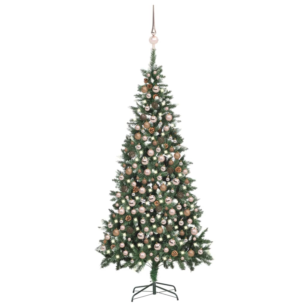 vidaXL Artificial Christmas Tree with LEDs&Ball Set&Pine Multi Colors/Sizes-18