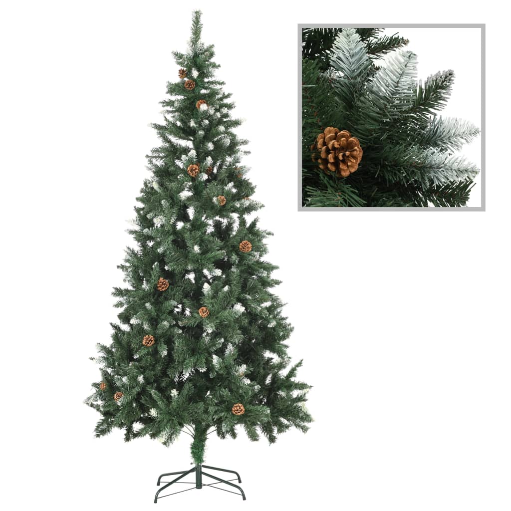 vidaXL Artificial Christmas Tree with LEDs&Ball Set&Pine Multi Colors/Sizes-19