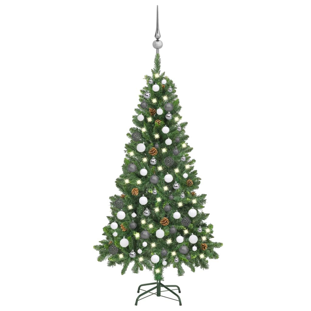 vidaXL Artificial Christmas Tree with LEDs&Ball Set&Pine Multi Colors/Sizes-20