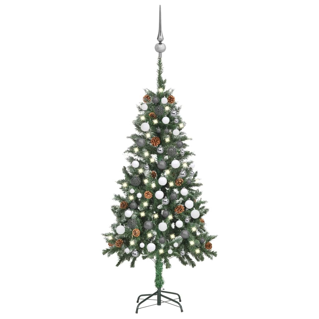 vidaXL Artificial Christmas Tree with LEDs&Ball Set&Pine Multi Colors/Sizes-26