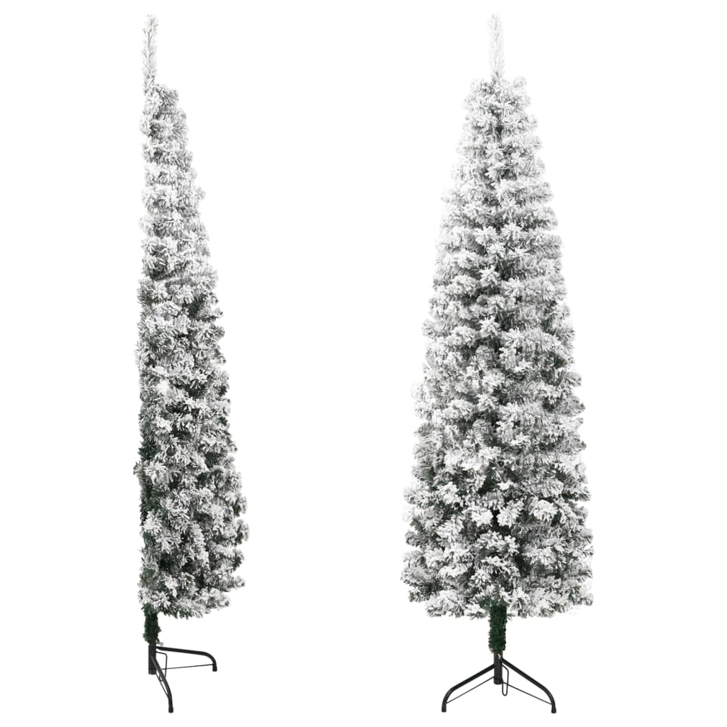 vidaXL Slim Artificial Half Christmas Tree with Stand Decor Multi Colors/Sizes-6