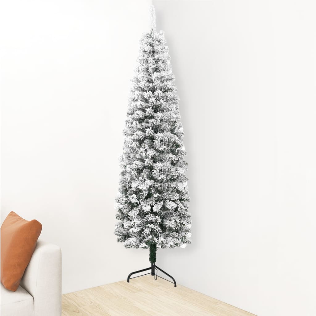 vidaXL Slim Artificial Half Christmas Tree with Stand Decor Multi Colors/Sizes-8