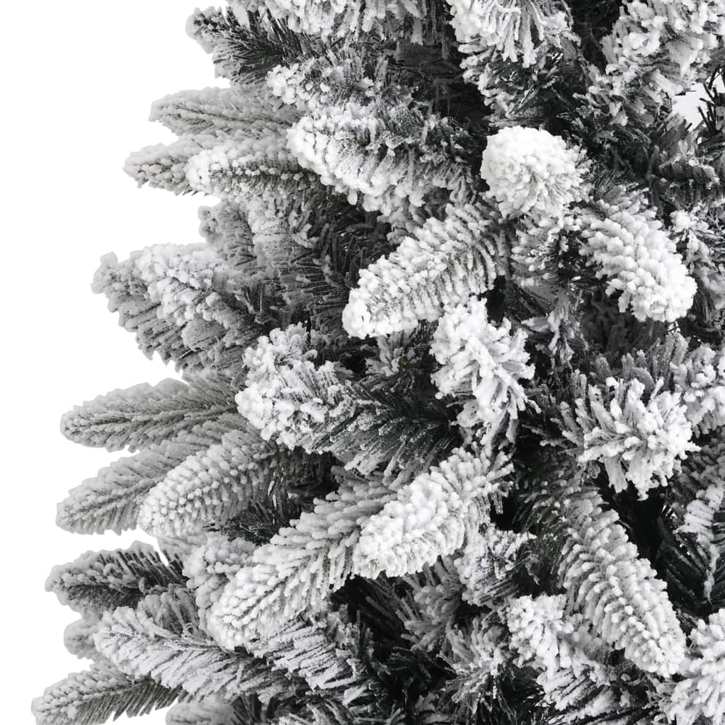 vidaXL Artificial Christmas Tree with Flocked Snow PVC&PE Decor Multi Sizes-6