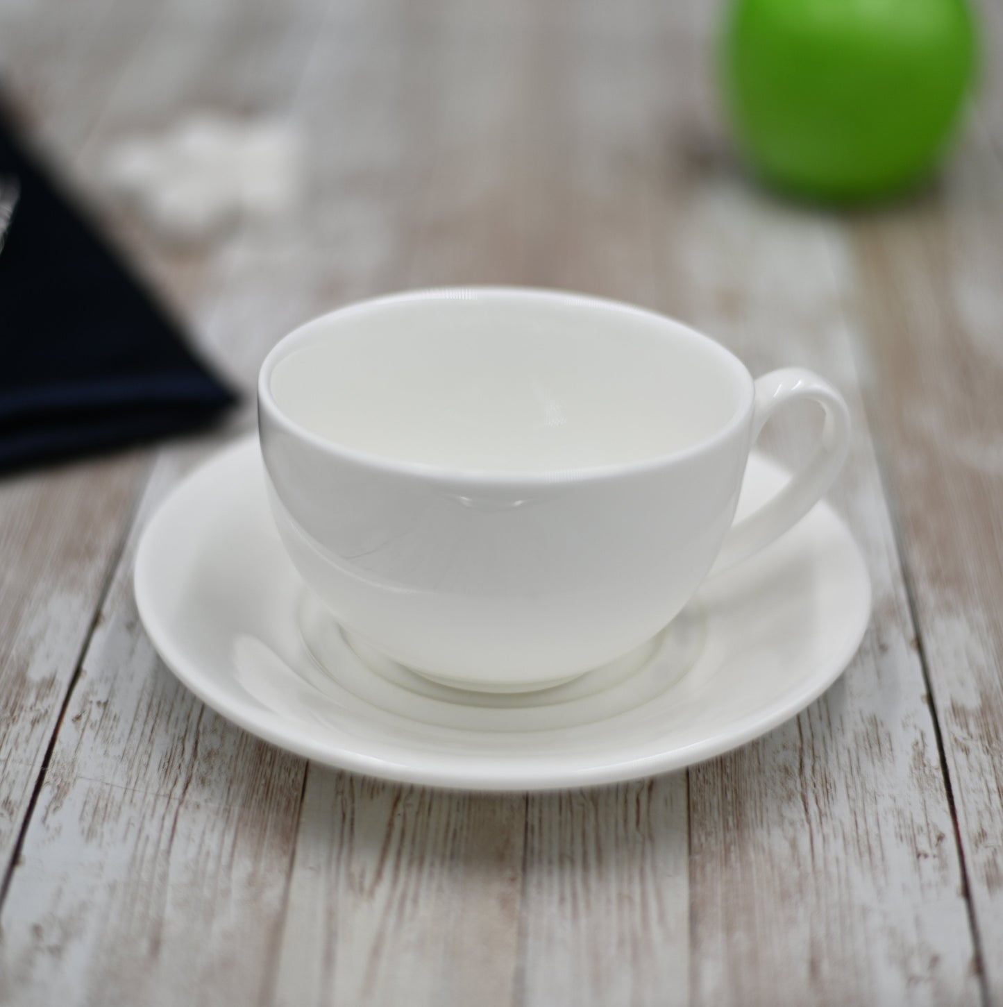 White 8 Oz | 250 Ml Tea Cup & Saucer-0