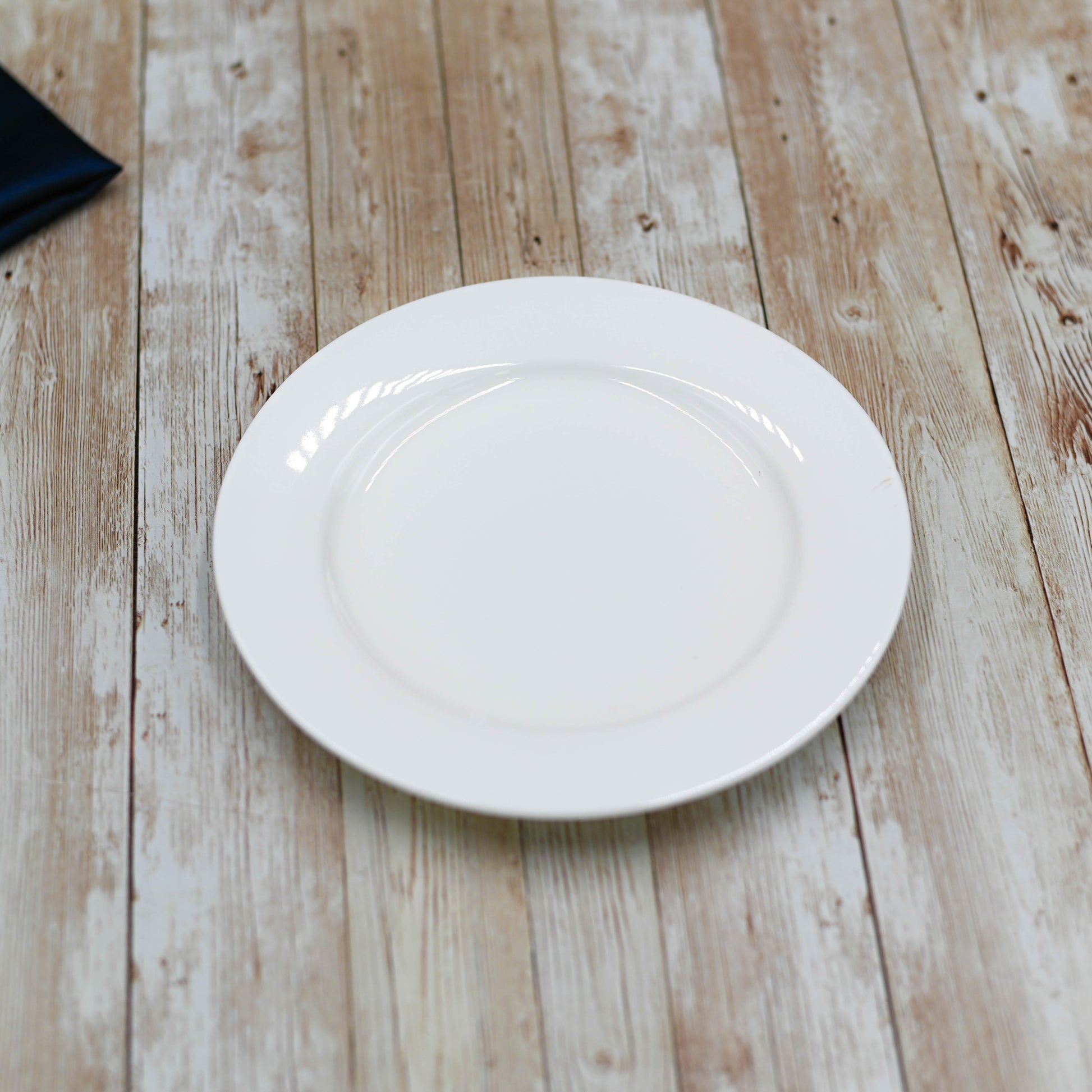 Professional Rolled Rim White Dessert Plate 7" inch | 18 Cm-0