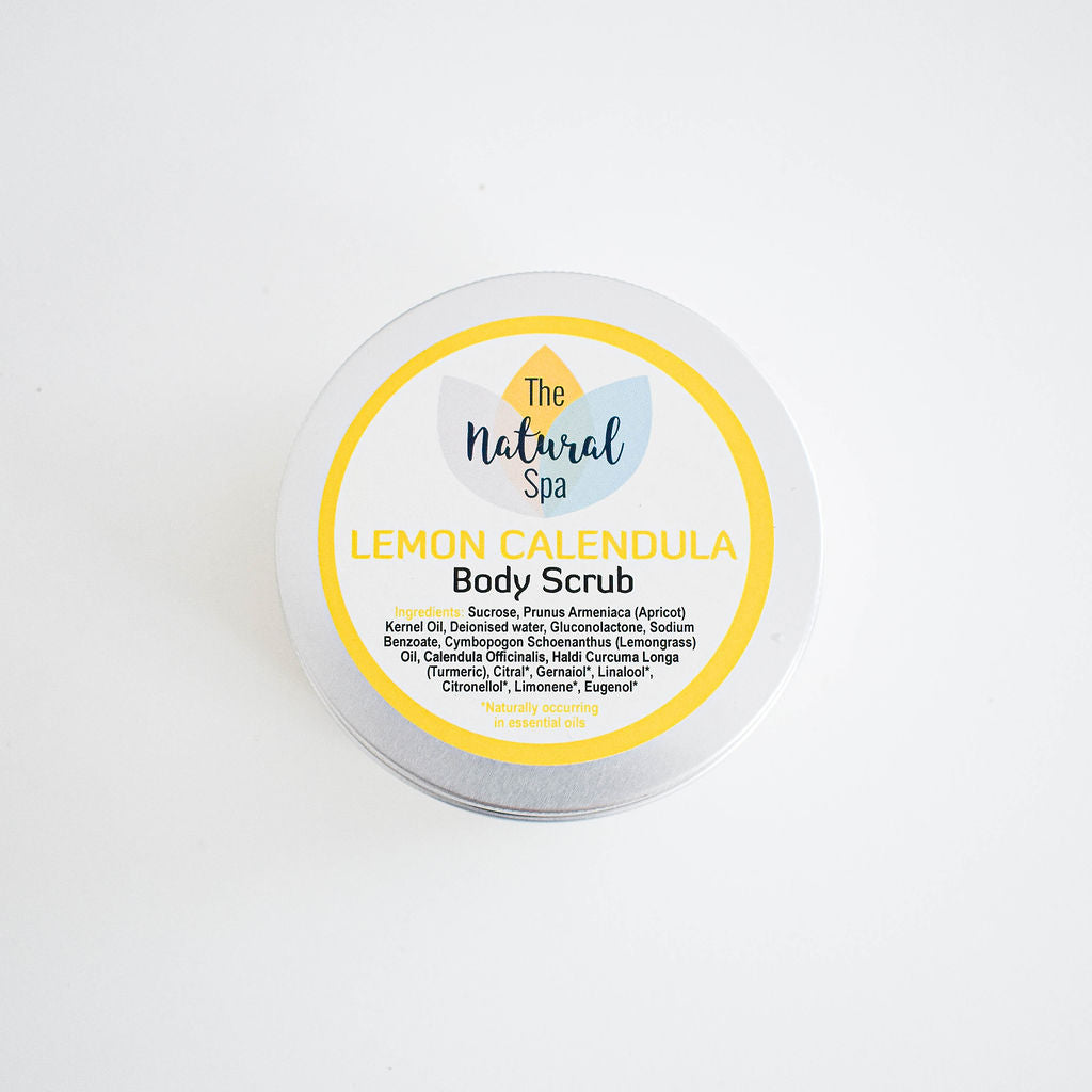 Lemon Calendula, Body Scrub - 3 different size option-9