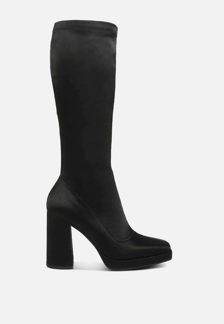 presto stretchable satin long boot-14