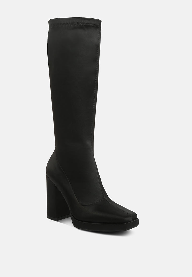 presto stretchable satin long boot-15