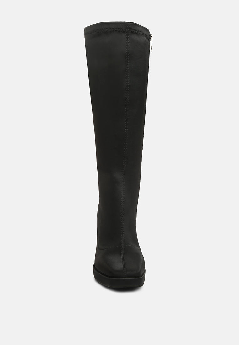 presto stretchable satin long boot-16