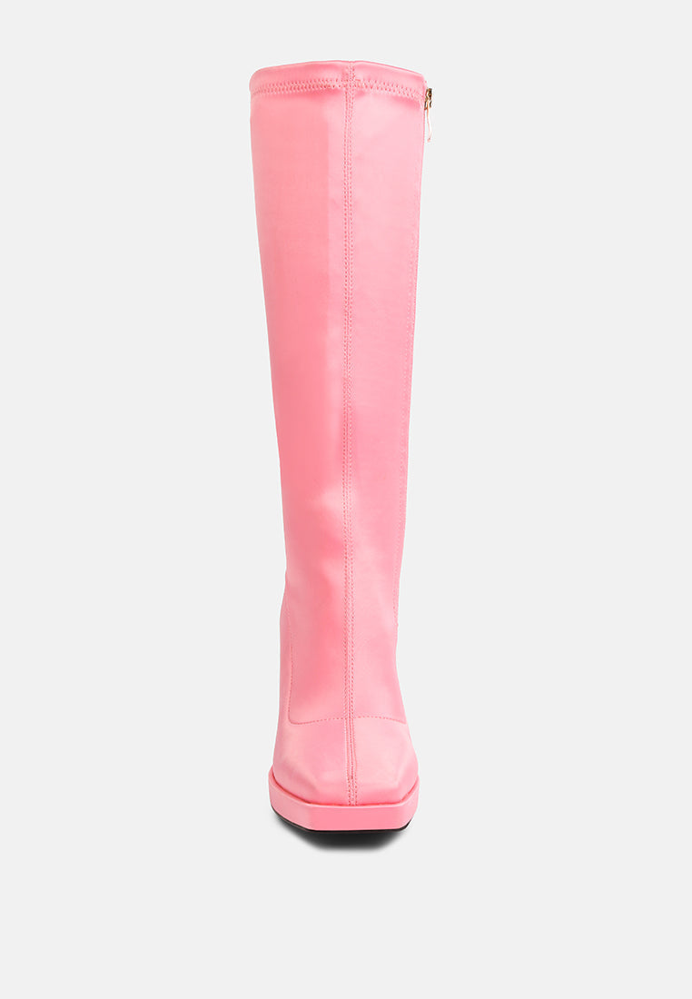 presto stretchable satin long boot-2