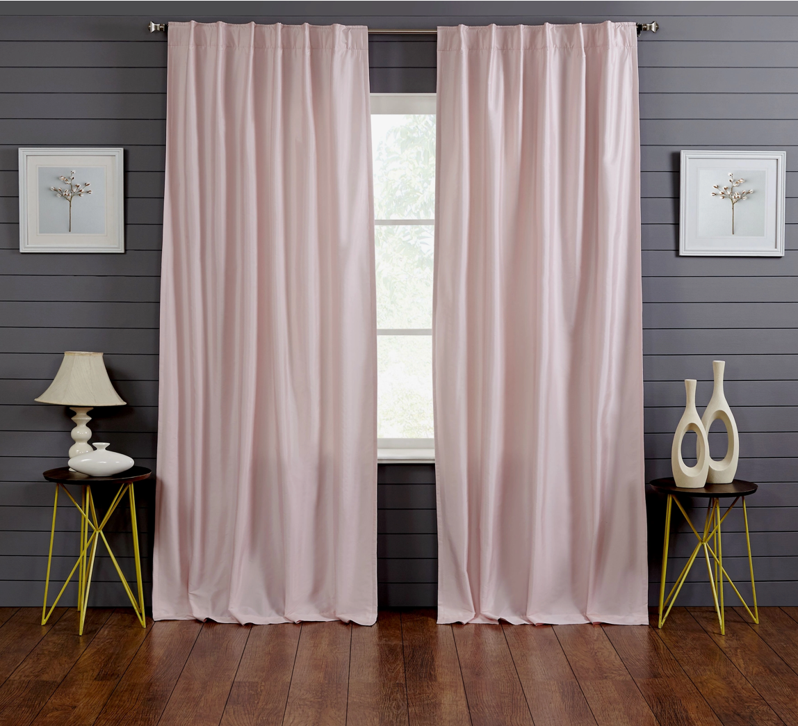 Valencia Solid Faux Silk Taffeta, Curtain Panel