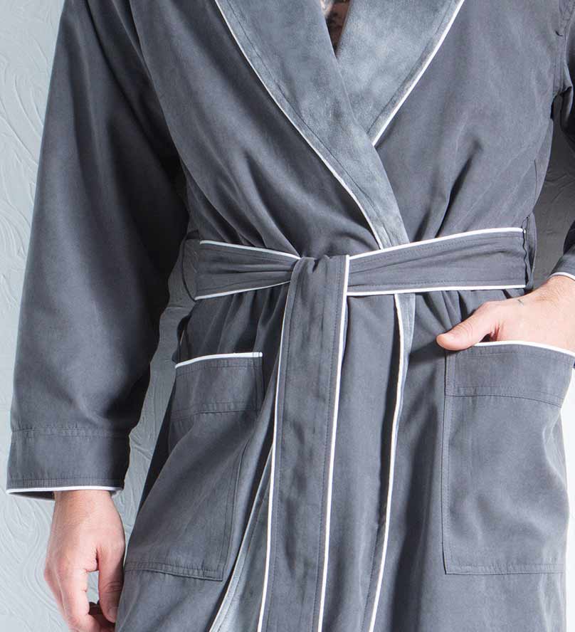 Men's Luxury Microfiber Spa Robe-7