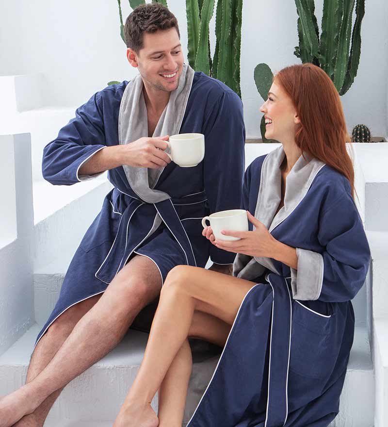 Men's Luxury Microfiber Spa Robe-16