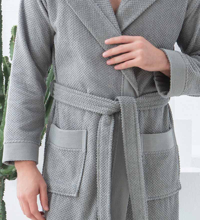 Men's Luxury Turkish Cotton Terry Cloth Robe with Hood-3