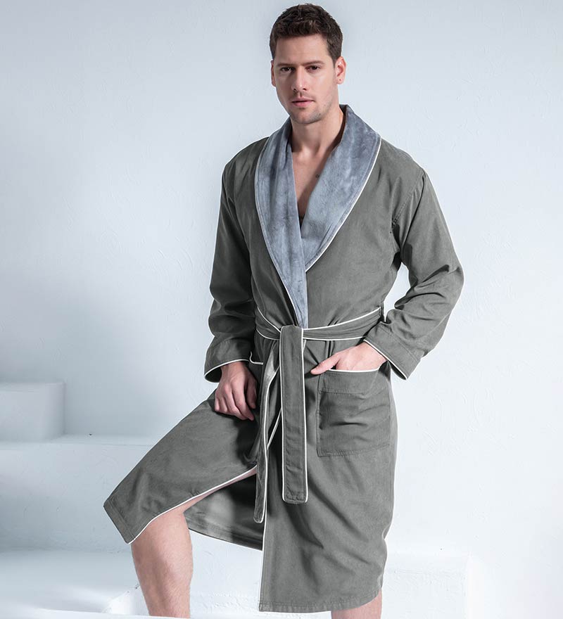 Men's Luxury Microfiber Spa Robe-23