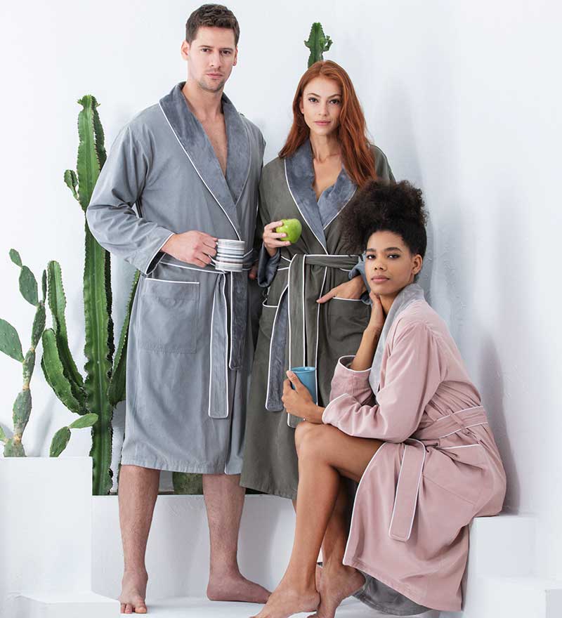 Men's Luxury Microfiber Spa Robe-8