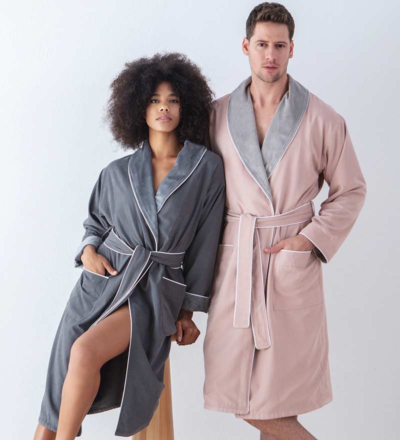 Men's Luxury Microfiber Spa Robe-20