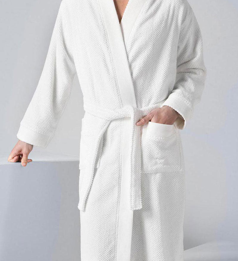 Men's Turkish Cotton Terry Cloth Kimono Robe-19