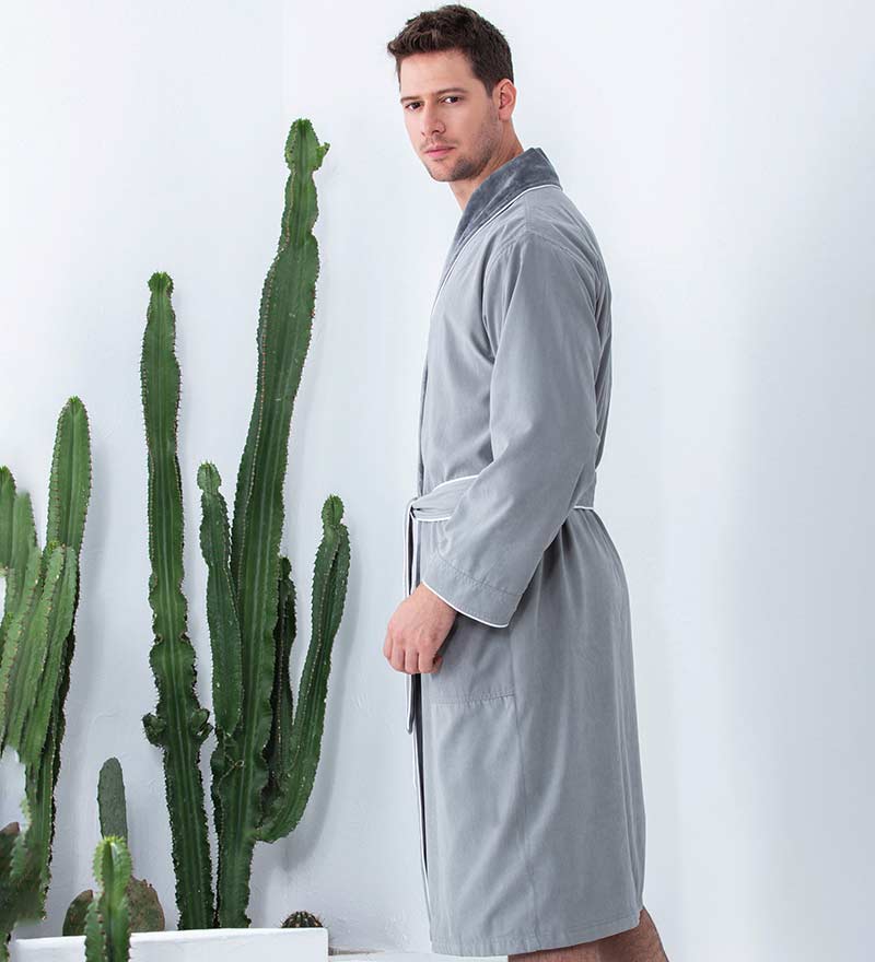 Men's Luxury Microfiber Spa Robe-10