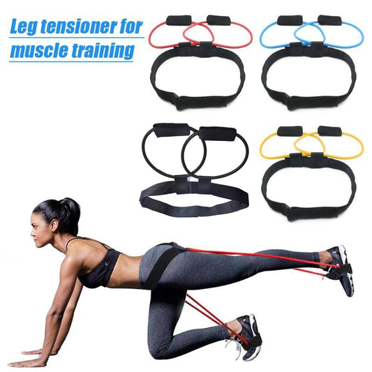 Unisex Adjustable Waist Belt Pedal Indoor Fitness Resistance Bands Exercise Equipment Elastic Rope Gym Workout Band Sports-0