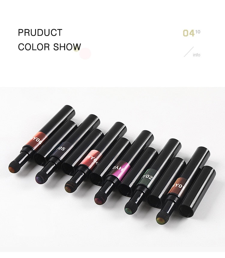 Hot 6 Color Nail Air Cushion Powder Pen Magic Aurora Mirror Effect Nail Polish Gel Pencil Nail Art Chalk Makeup Tool-39