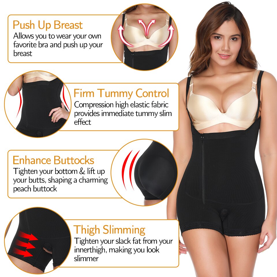 Shapewear Women Firm Control Bodysuit for Weight Loss Slimming Full Body Shaper Corrective Underwear Compression Waist Cincher-13