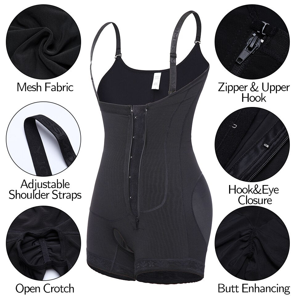 Shapewear Women Firm Control Bodysuit for Weight Loss Slimming Full Body Shaper Corrective Underwear Compression Waist Cincher-29