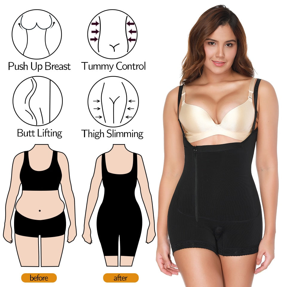 Shapewear Women Firm Control Bodysuit for Weight Loss Slimming Full Body Shaper Corrective Underwear Compression Waist Cincher-6